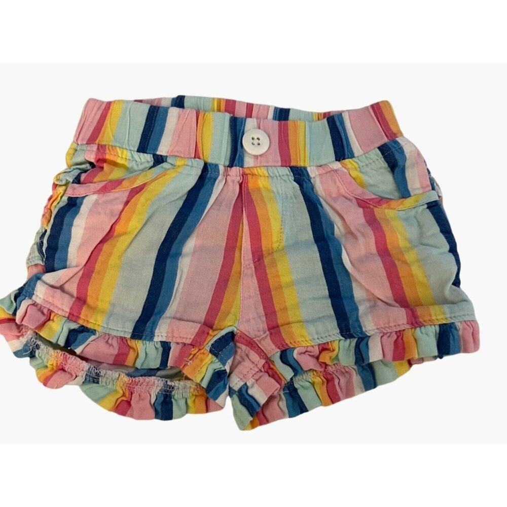 RuffleButts Shorts Infant Girls Size 18-24 months Striped Excellent condition No